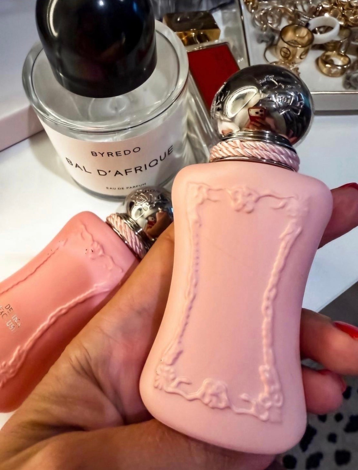 I keep a few fragrances in rotation, but these are the ones I choose when I want something feminine, memorable, and a little different from the usual department store scents. The Parfums de Marly bottles are beautiful on the vanity, and each fragrance has enough depth to last without becoming overpowering.

Parfums de Marly perfume, luxury fragrance, feminine perfume, signature scent, perfume collection, designer fragrance, beauty favorites, fragrance for women, vanity essentials, TheMomInStyle

#LTKdayinmylife #LTKBeauty #LTKSeasonal