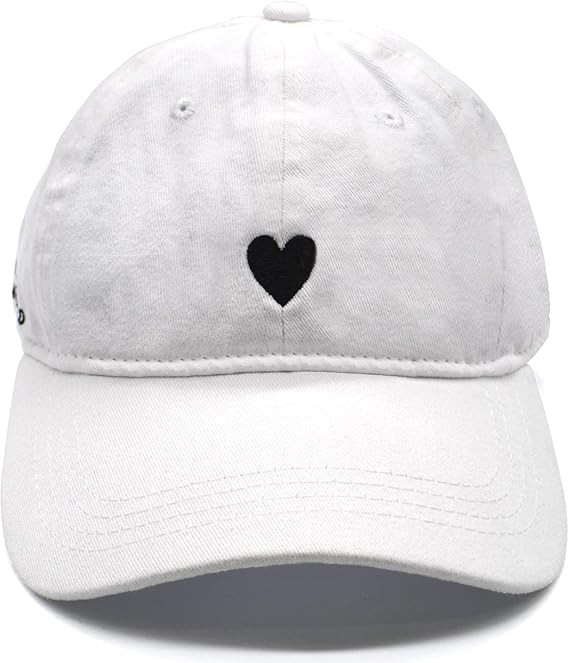 Hat, Embroidered Brushed Cotton Women’s Baseball Hat Unisex Fit, Adjustable One Size | Amazon (US)