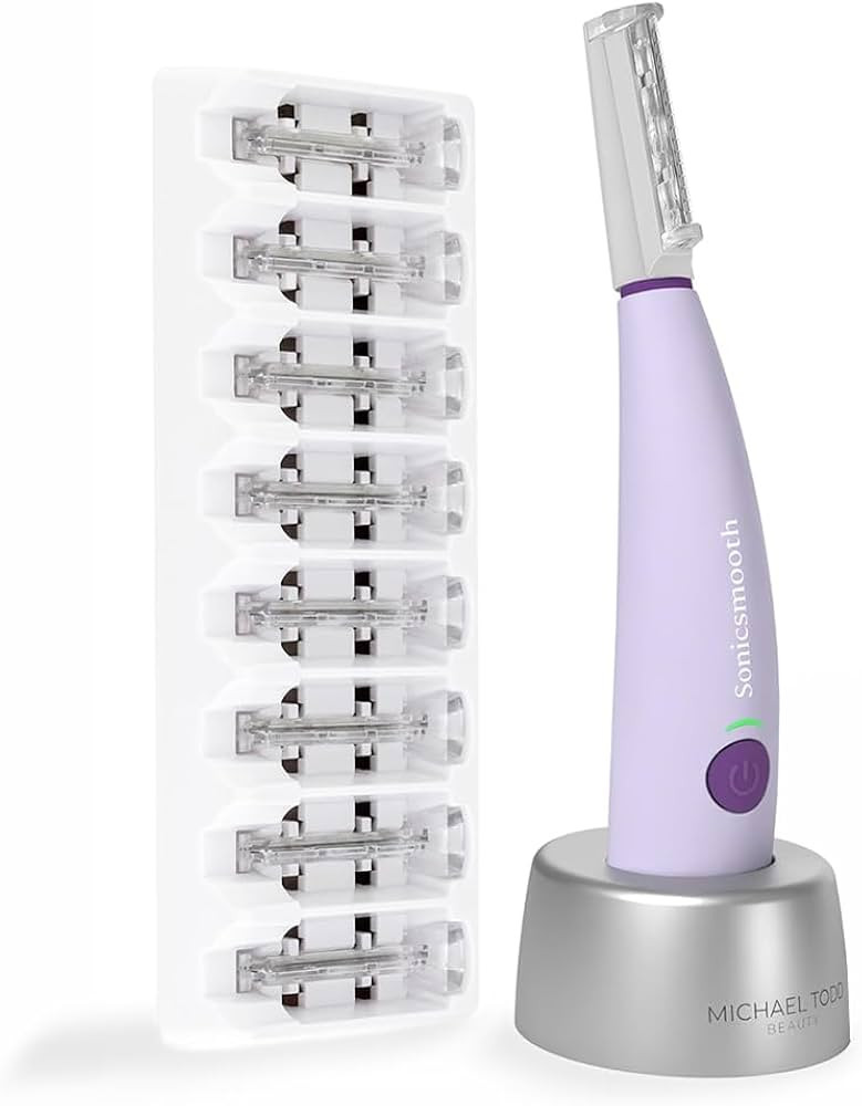 Michael Todd Beauty Sonicsmooth Dermaplane Razor for Women Face + Eyebrow trimmer Dermaplaning Sy... | Amazon (US)