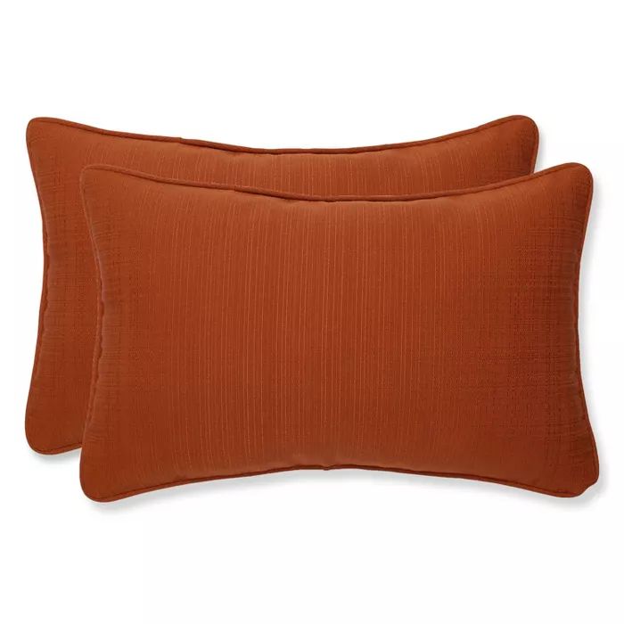 Outdoor 2-Piece Lumbar Toss Pillow Set - Fresco Solid | Target