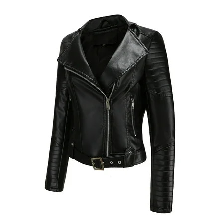 2022 Clothes Plus Size Winter Warm Coat Solid Color Biker Motorcycle Jacket Outerwears Fall Fashion  | Walmart (US)