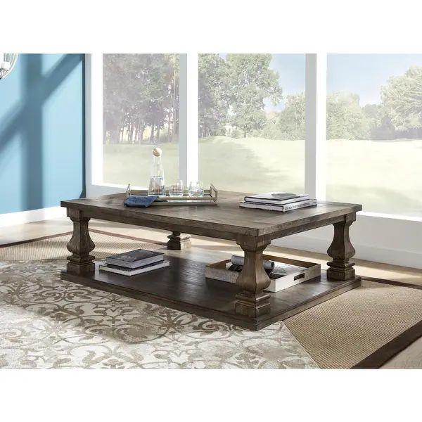 Johnelle Grey Coffee Table - Overstock - 26281056 | Bed Bath & Beyond