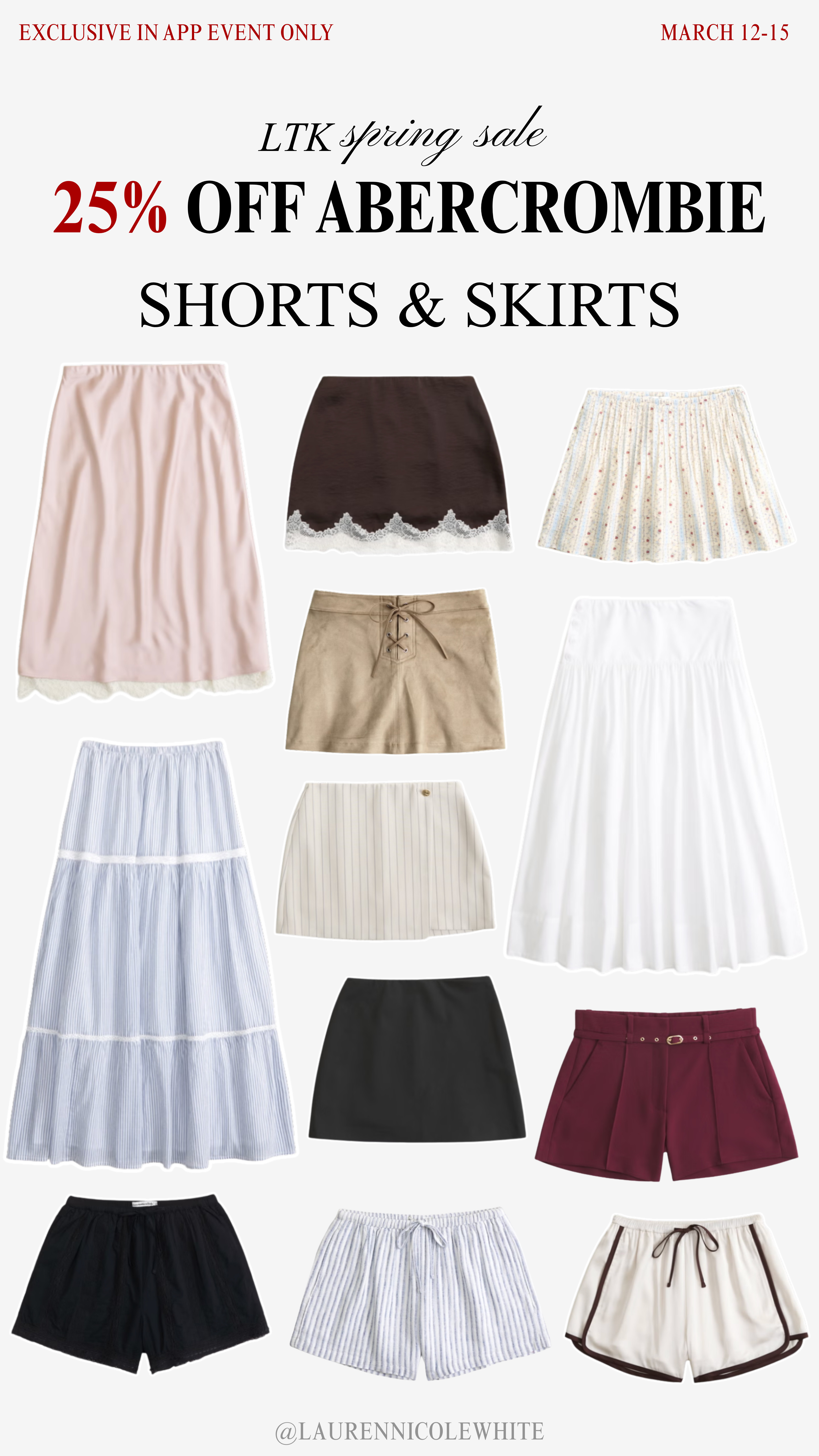 The LTK spring sale is here which means Abercrombie is 25% off sitewide through the LTK app ONLY!!

My favorite bottoms! 

 #LTKSpringSale #LTKootd #LTKSeasonal