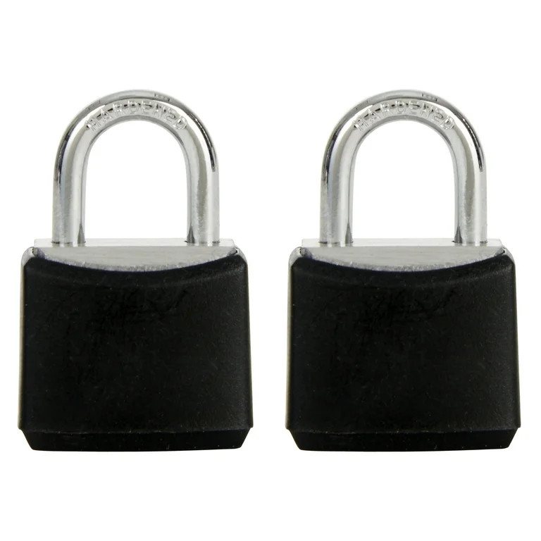 Hyper Tough Covered Aluminum Padlock 20mm Body with 7/16in Shackle, 2 pack | Walmart (US)