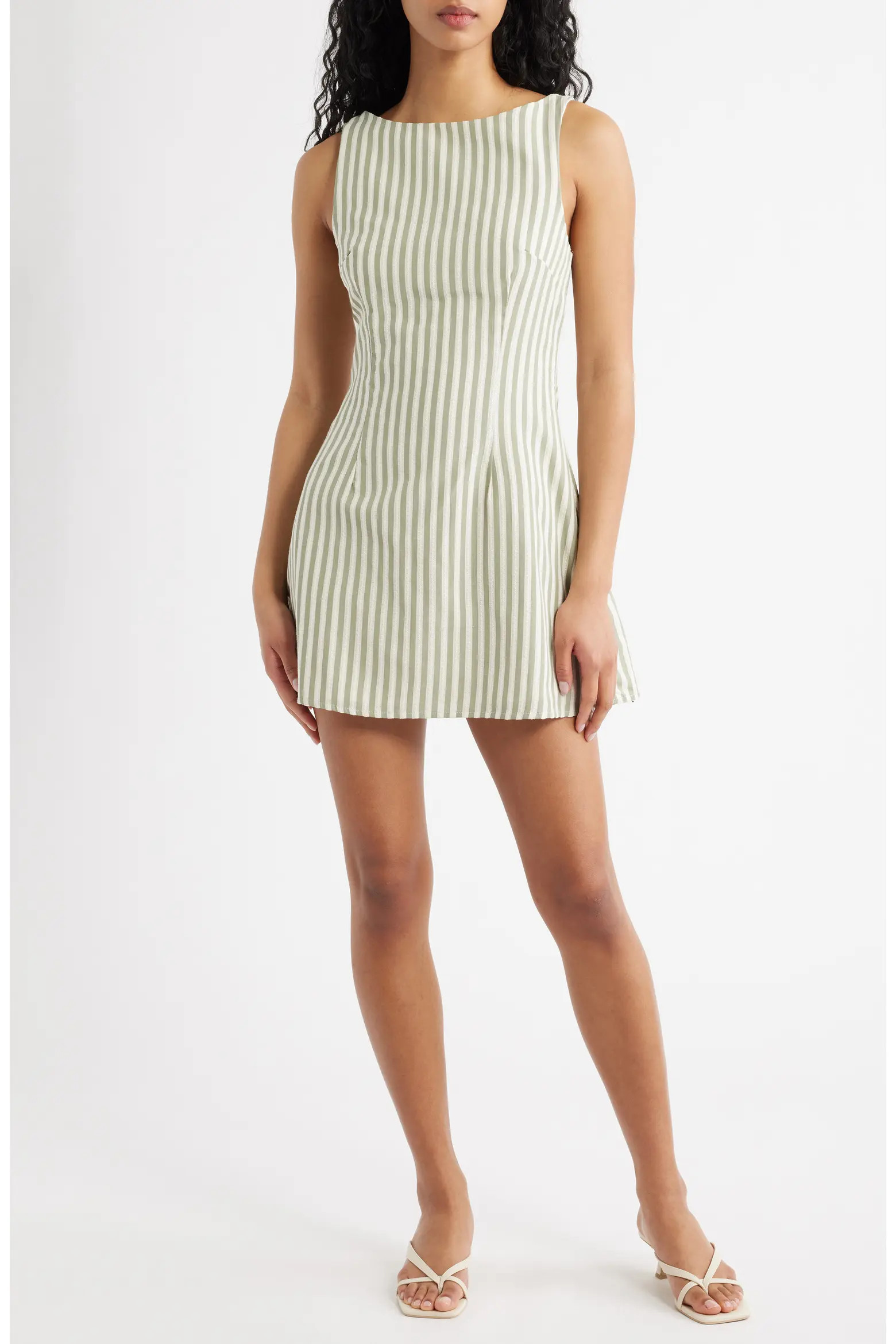Alfalfa Stripe Recycled Cotton Blend Shift Minidress (Women) | Nordstrom | Nordstrom