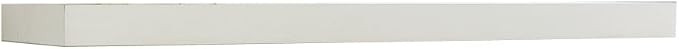InPlace Shelving 0191801 Floating Wall Mountable Shelf with Invisible Brackets, White, 47.3-Inch ... | Amazon (US)