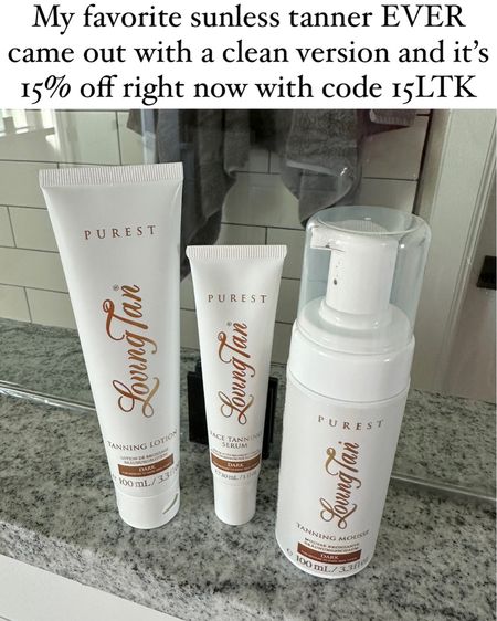 My favorite sunless tanner EVER is 15% off right now with code 15LTK. I use the dark and it gives the best colors EVER!!!! 

#LTKBeauty #LTKSwim #LTKSaleAlert