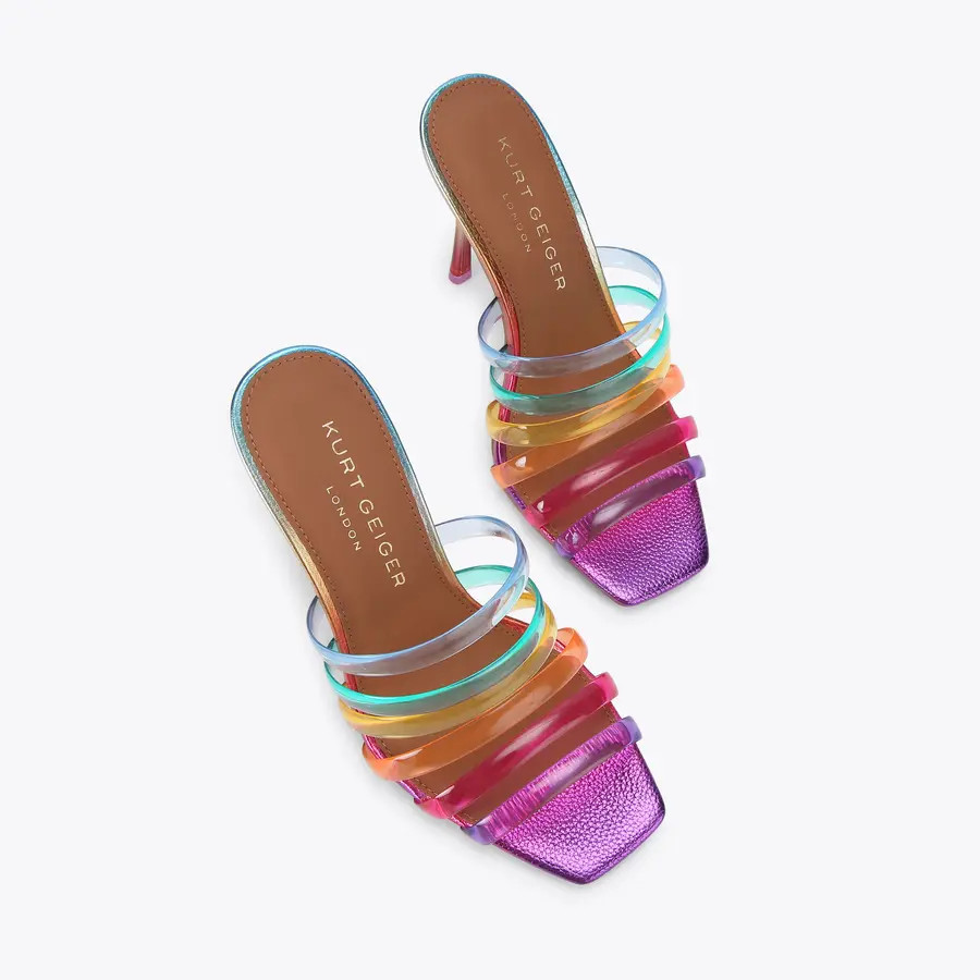 Kurt Geiger Londonrainbow jelly strap sandal$188 | Kurt Geiger US