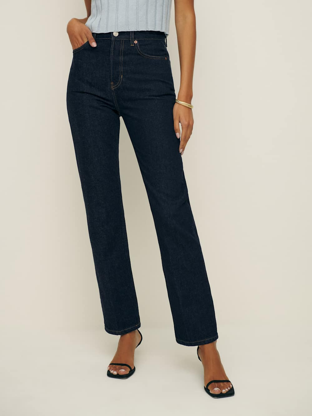 Cynthia High Rise Straight Jeans | Reformation (Global)