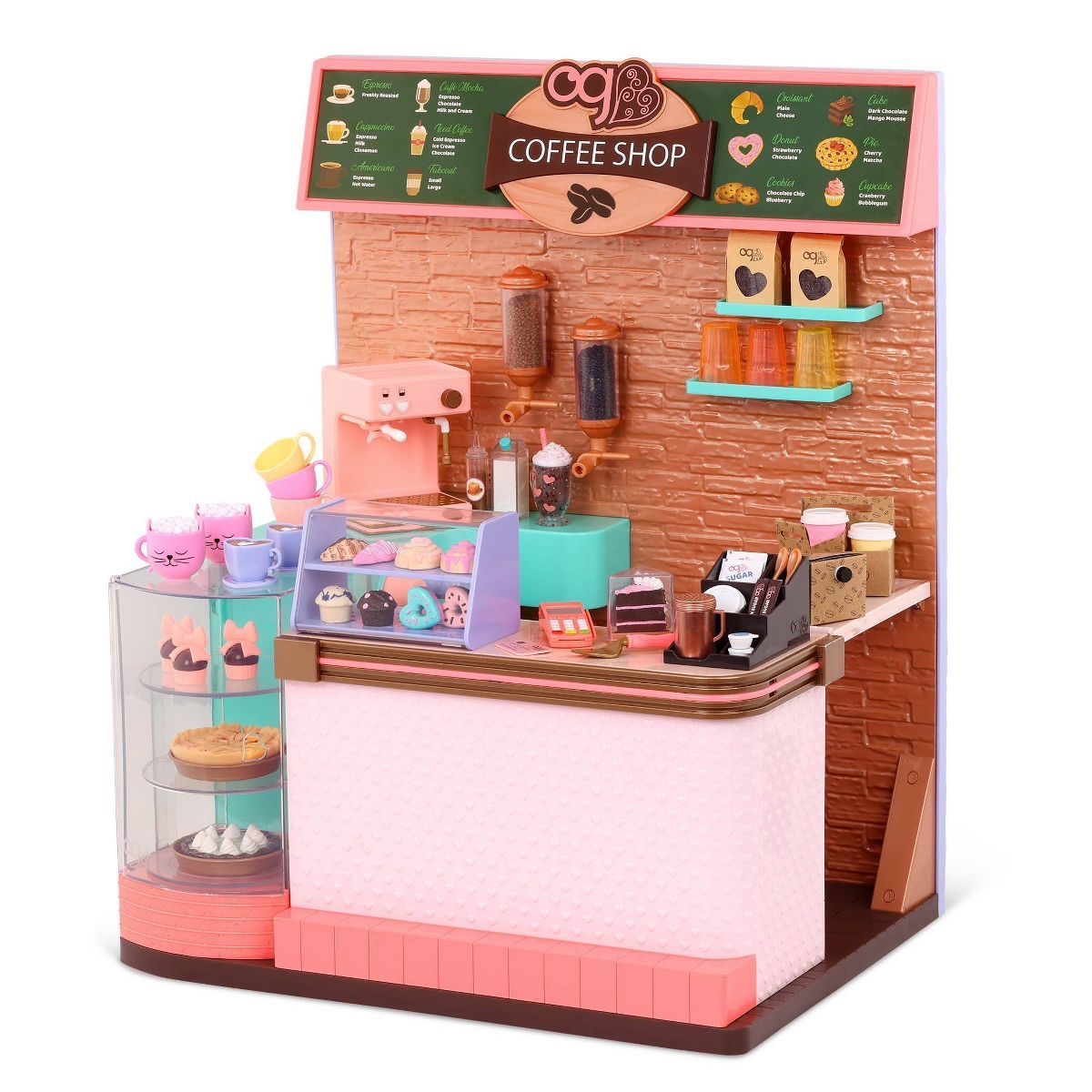 Our Generation Love U Latte Coffee Shop Playset for 18" Dolls | Target