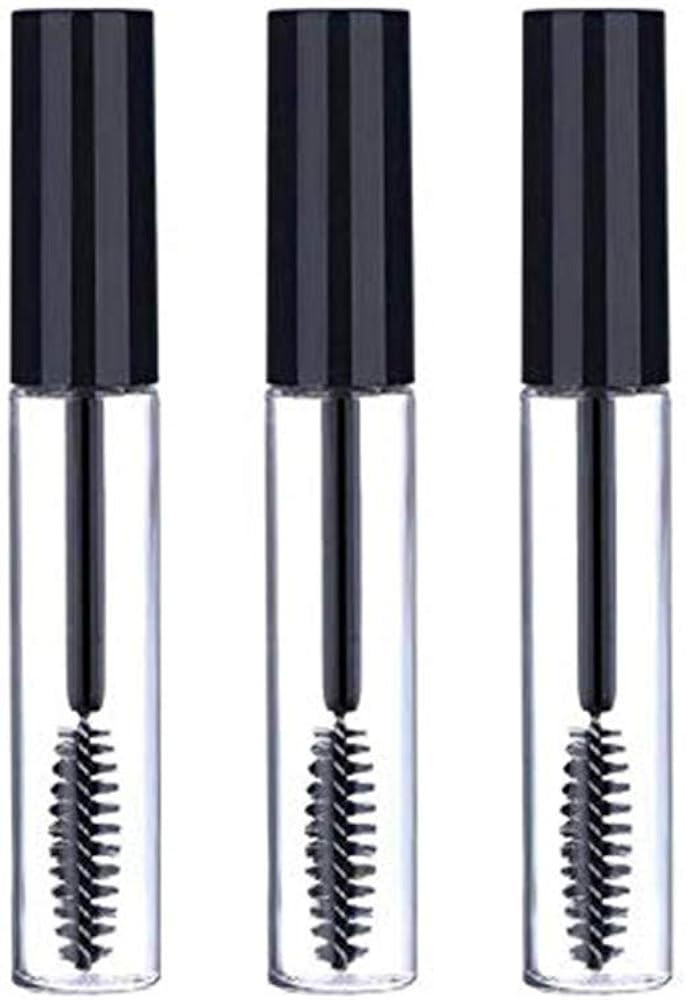 3pcs 10ml Empty Mascara Tube Wand Eyelash Cream Container Bottle with 3 Rubber Inserts 3 Funnels ... | Amazon (US)