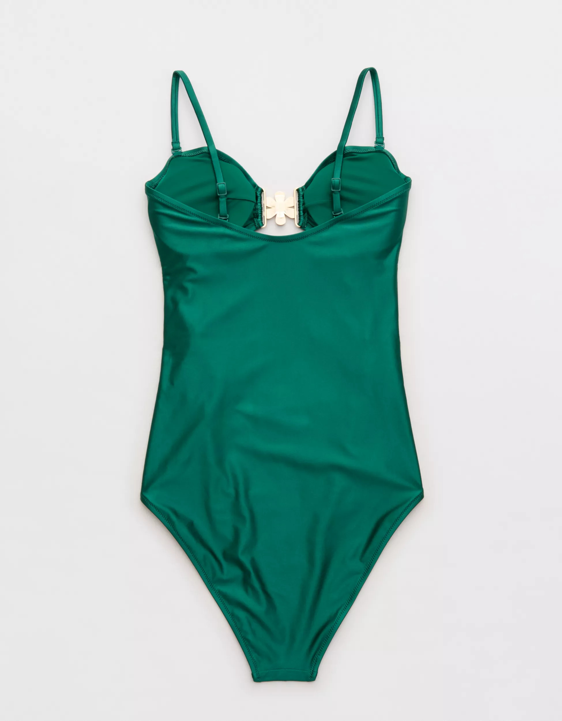 Aerie Floral Clasp One Piece Swimsuit | Aerie