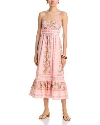 Ladder Stitch Floral Midi Dress - Exclusive | Bloomingdale's (US)