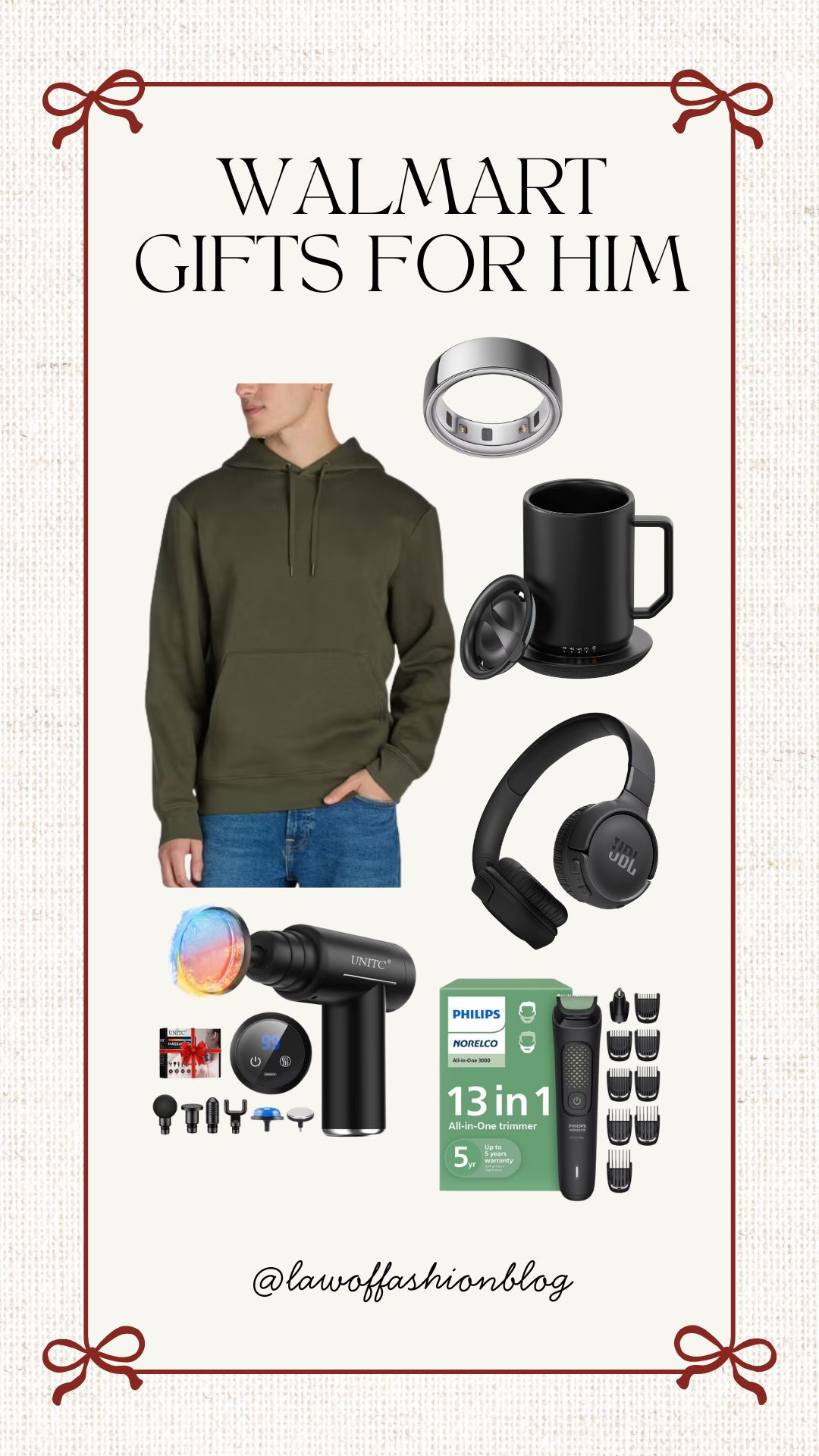 Walmart gift ideas for him 🎁 Christmas gifting, holiday gift ideas, stocking stuffer, sweatshirt, mug warmer, oura ring, shaving set, headphones, top-rated, best-selling, under $20, affordable Walmart finds.  

 #LTKGiftGuide #LTKHoliday #LTKMens