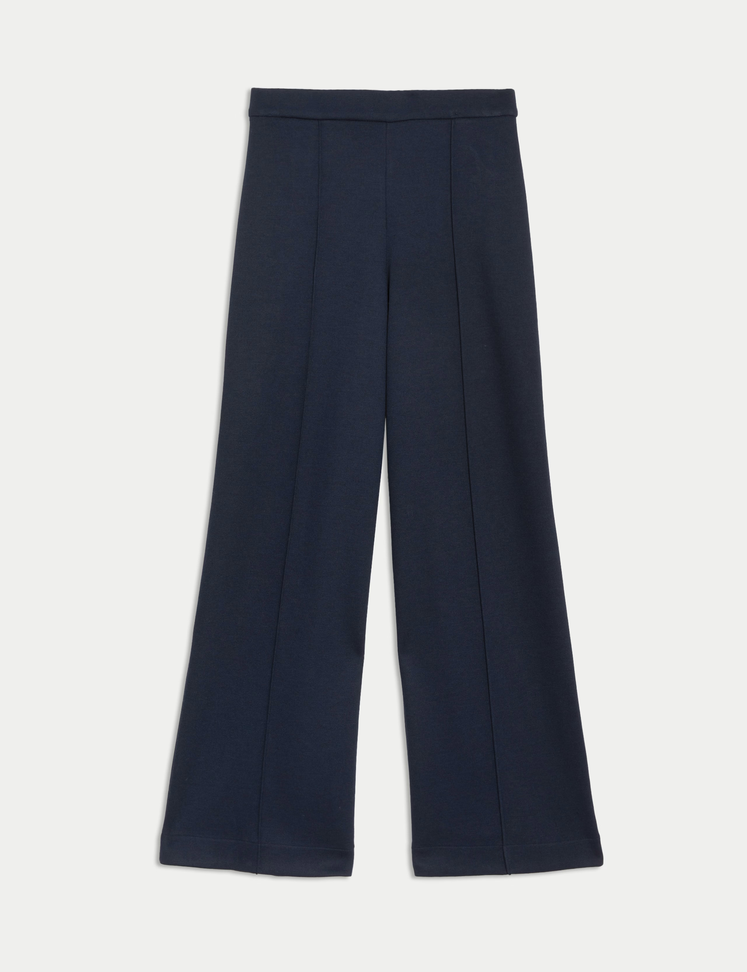 Jersey Elasticated Waist Wide Leg Trousers | Marks & Spencer (UK)