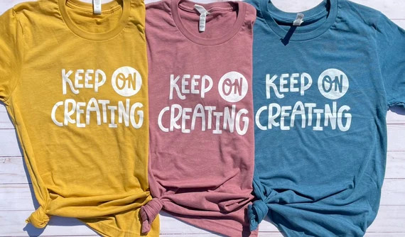 Keep on Creating Unisex Shirt, Art shirt, Art Tshirt, Art Teacher Shirt, Art Teacher Tshirt | Etsy (US)