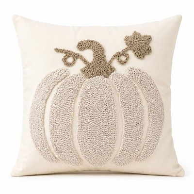 Alilang Tufted Pumpkin Throw Pillow Cover for Fall and Thanksgiving Decor - Orange | Target