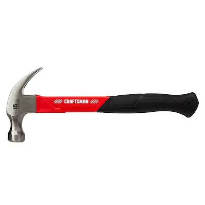 CRAFTSMAN 16-oz Smooth Face Steel Head Fiberglass Claw Hammer | Lowe's