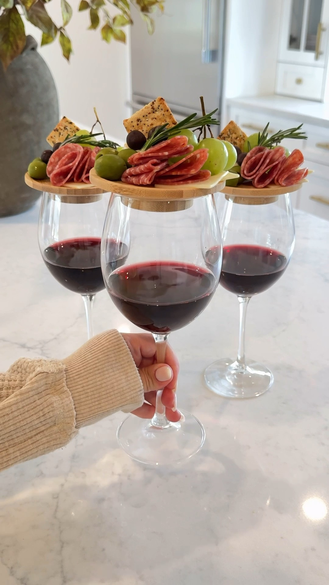 Wine glass charcuterie. 🍷
Elevate your next pour with these wine glass charcuterie toppers & quick mini charcuterie tutorial! The ultimate hosting idea for your next gathering, wine tasting, party, or girls night.

#LTKstorytime #LTKfoodie #LTKHome