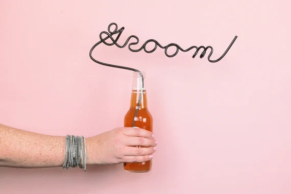 Groom Crazy Straw Bachelor Party Favors Wedding Party Straws Personalized Name Straw | Etsy (US)