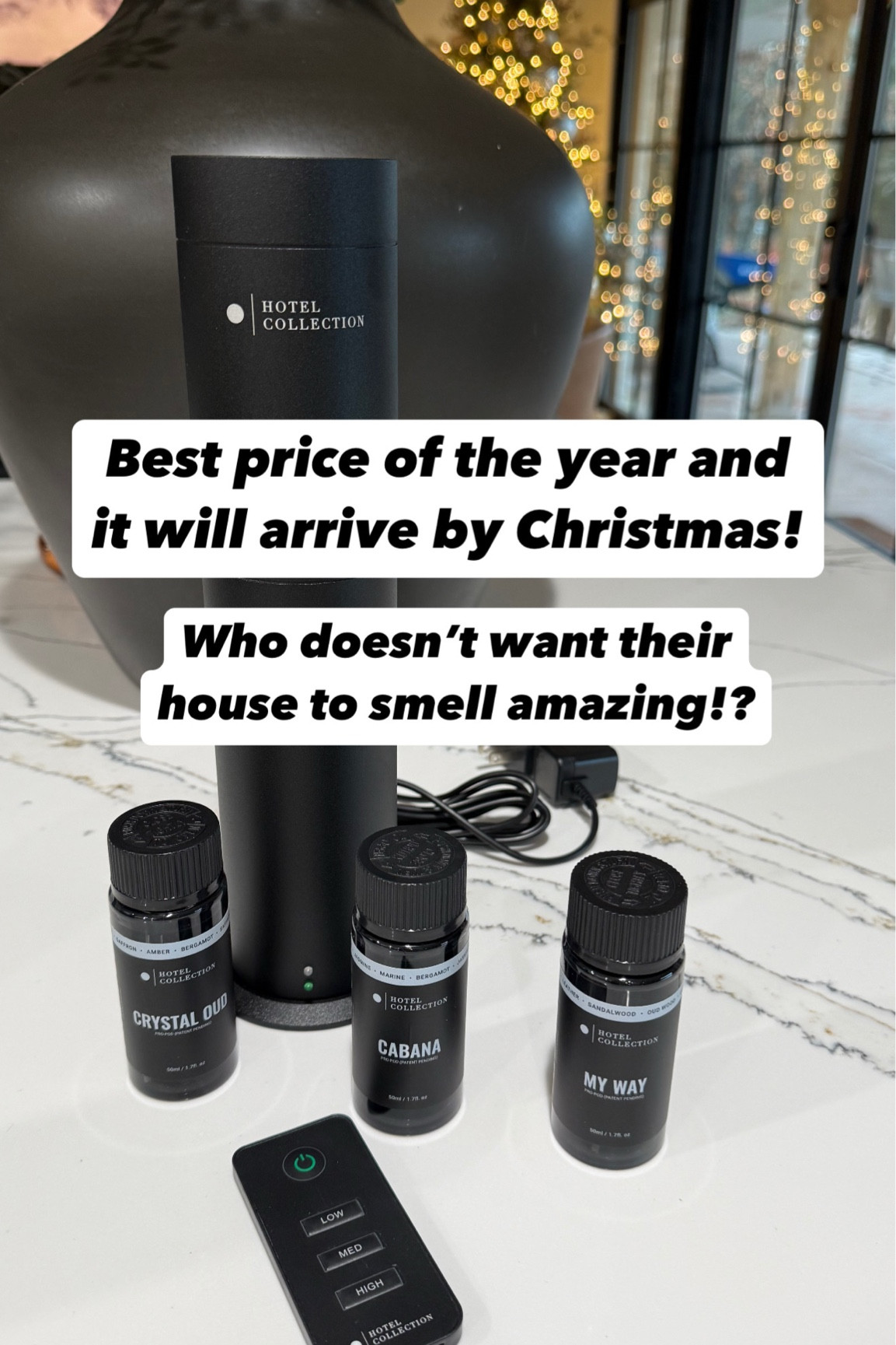 If you are a new customer you can get $20 off with code HOLIDAY20.
These aren’t your normal scents. They are LUXURY scents that you can’t just get anywhere! Best price of the year and it will arrive by Christmas! I have one in my living room and I’m putting this one in my bedroom. #ad @qvc #loveqvc @hotelcollection 

#LTKSaleAlert #LTKGiftGuide #LTKHome