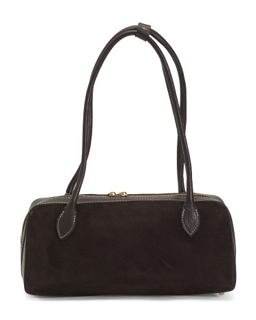 Made In Italy Suede Shoulder Bag | TJ Maxx