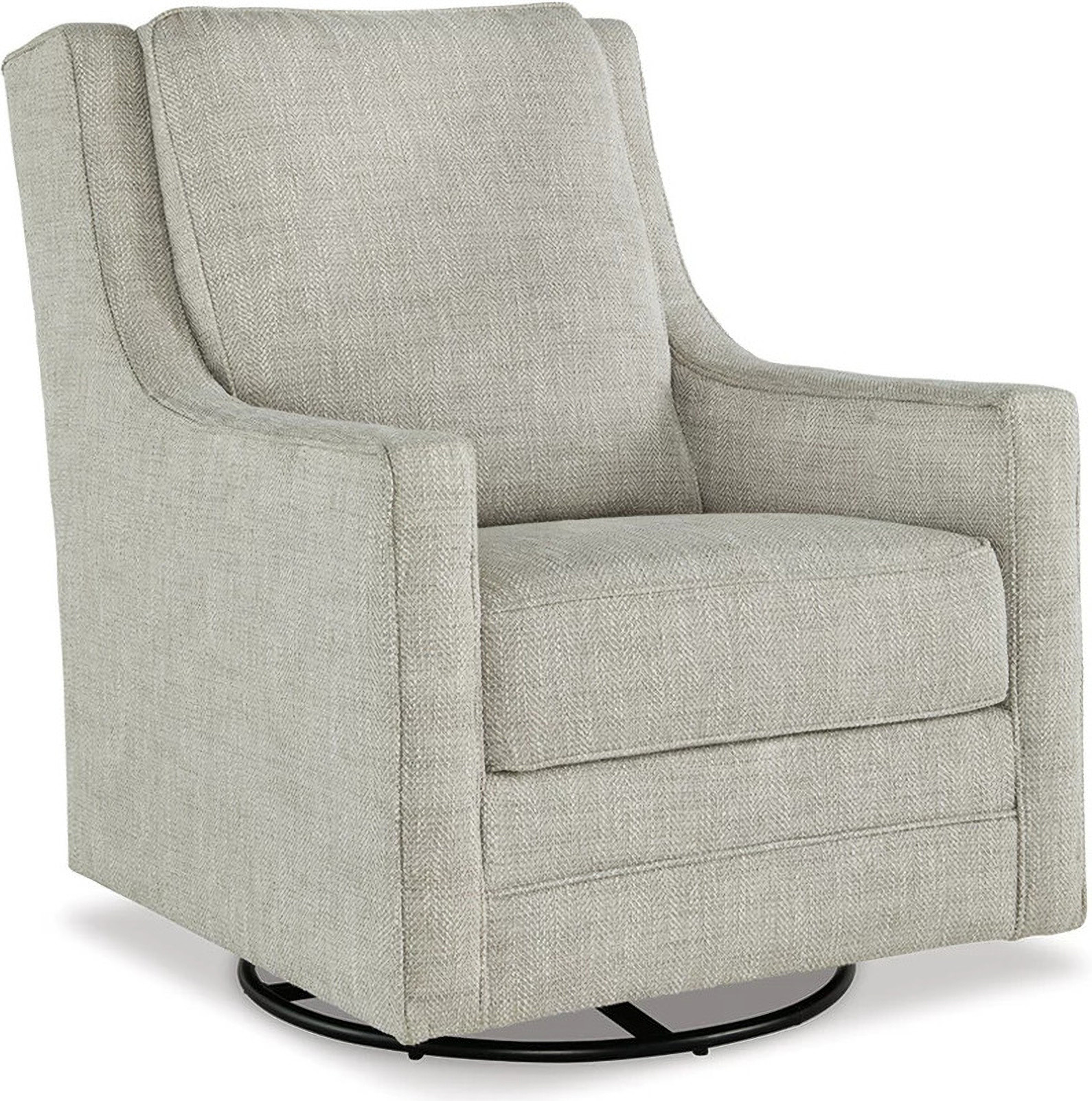Kambria Fog Swivel Glider Accent Chair | 1stopbedrooms