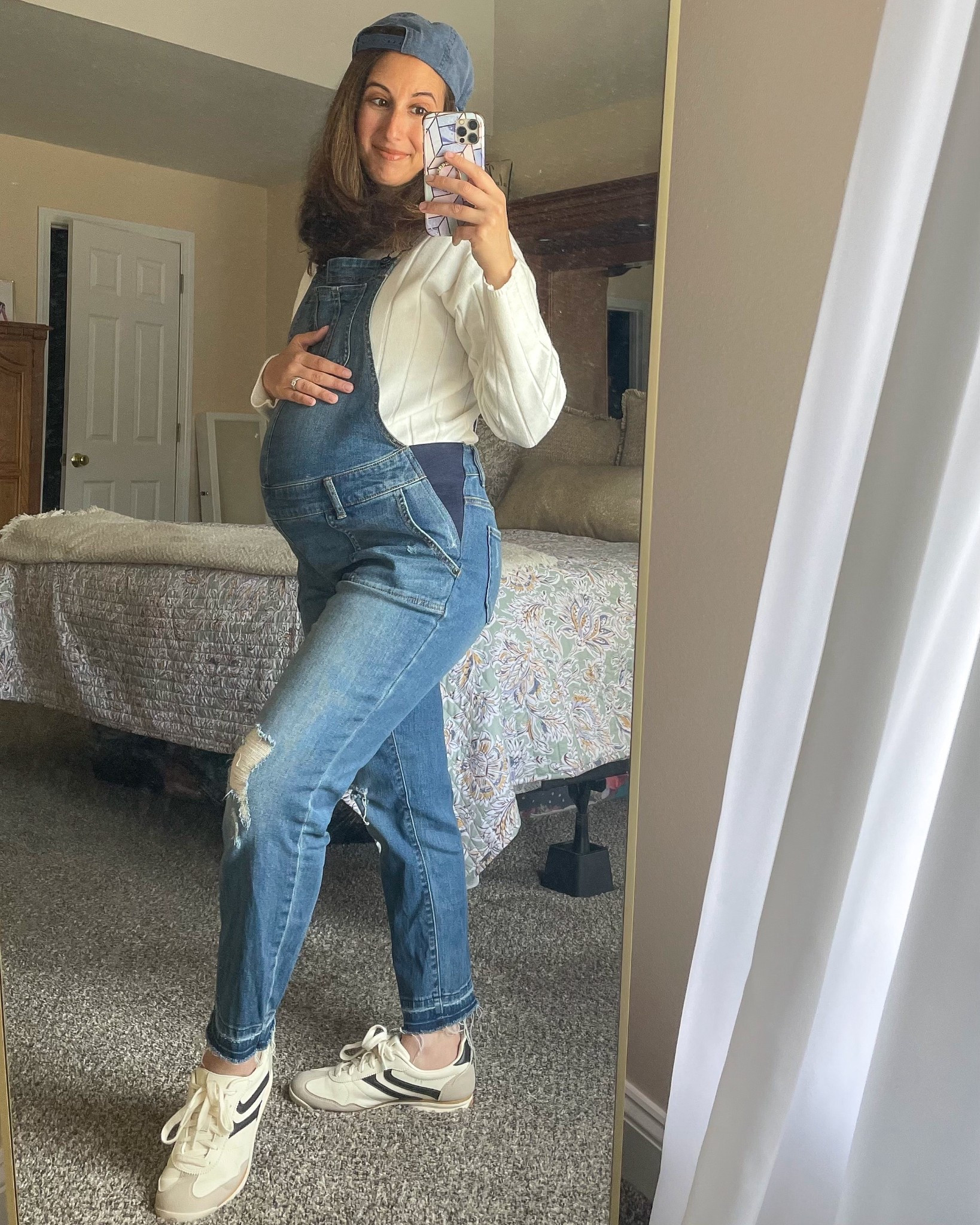 Love my maternity overalls from Amazon! Wearing size x-small. 
5ft.

#28weeks #maternityclothes #fallmaternity

#LTKBump #LTKSaleAlert #LTKFallSale