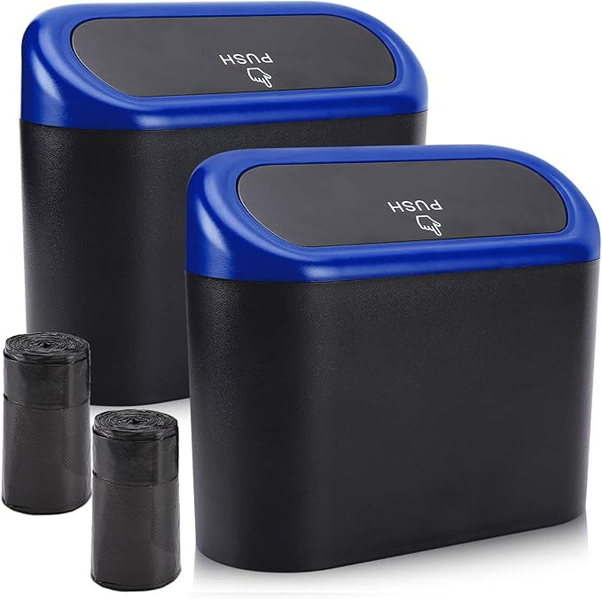 Accmor Car Trash Can with Lid, Waterproof Vehicle Trash Bin Car Dustbin Garbage Organizer Storage... | Amazon (US)