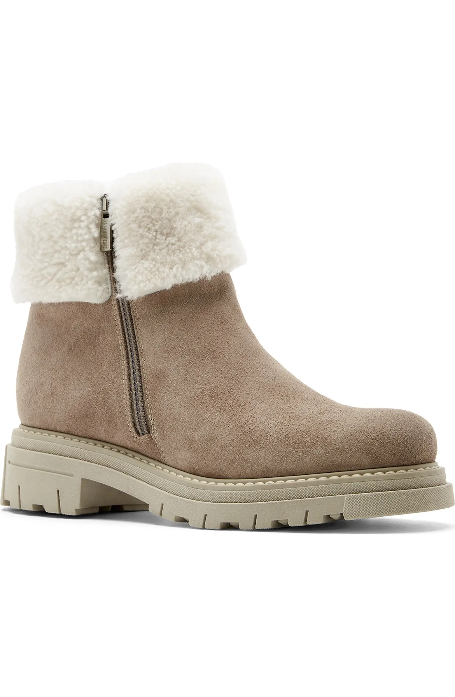 La Canadienne Dixie City Dry™ Genuine Shearling Trim Waterproof Boot (Women) | Nordstrom | Nordstrom