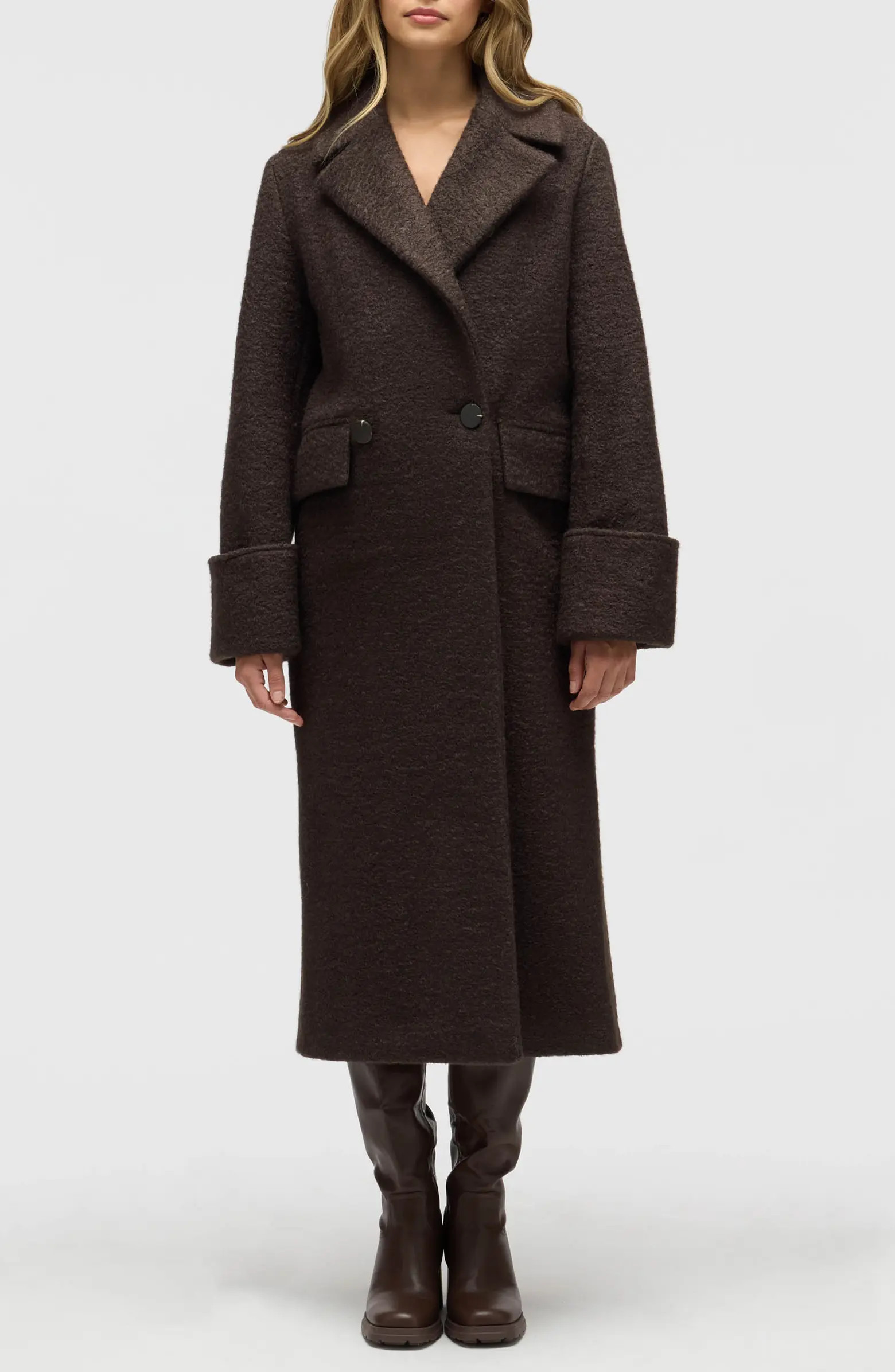 NVLT Bouclé Double Breasted Coat | Nordstromrack | Nordstrom Rack