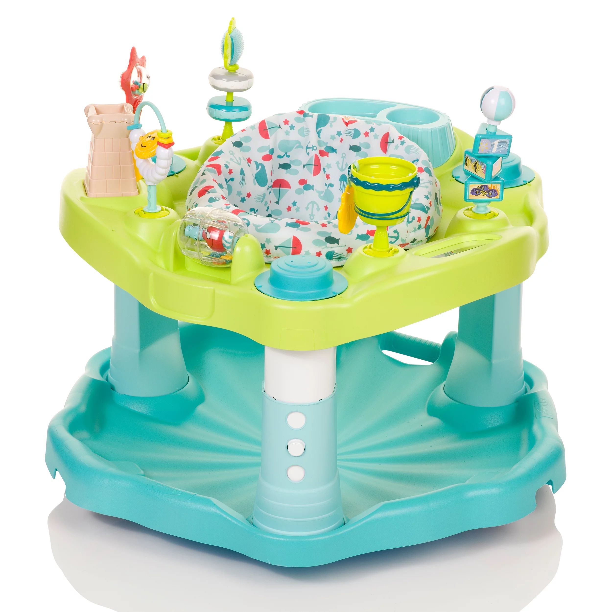 Exersaucer Evenflo Entertainer Seaside Splash Activity Center | Walmart (US)