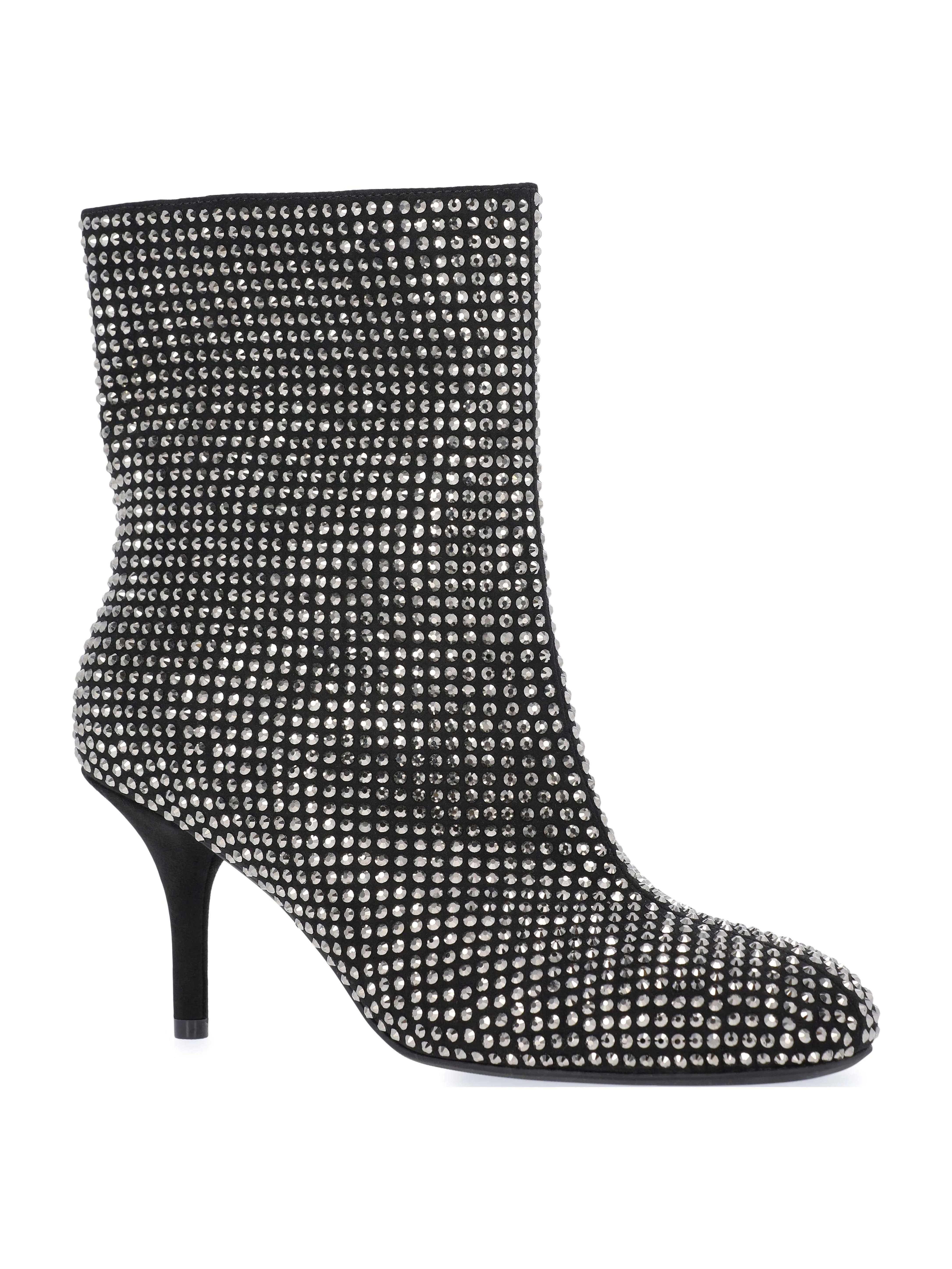 Scoop Women's Rhinestone Embellished Heeled Booties | Walmart (US)