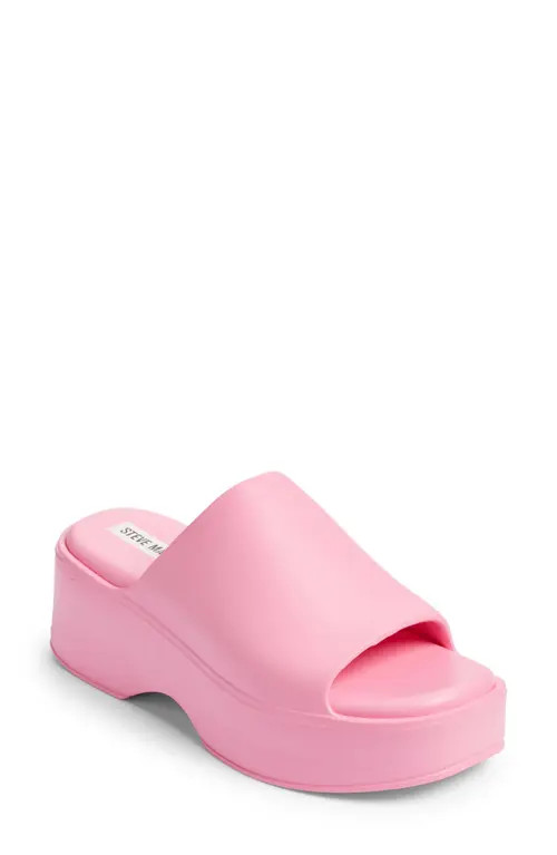 Steve Madden Slinky Platform Slide Sandal in Pink at Nordstrom, Size 11 | Nordstrom