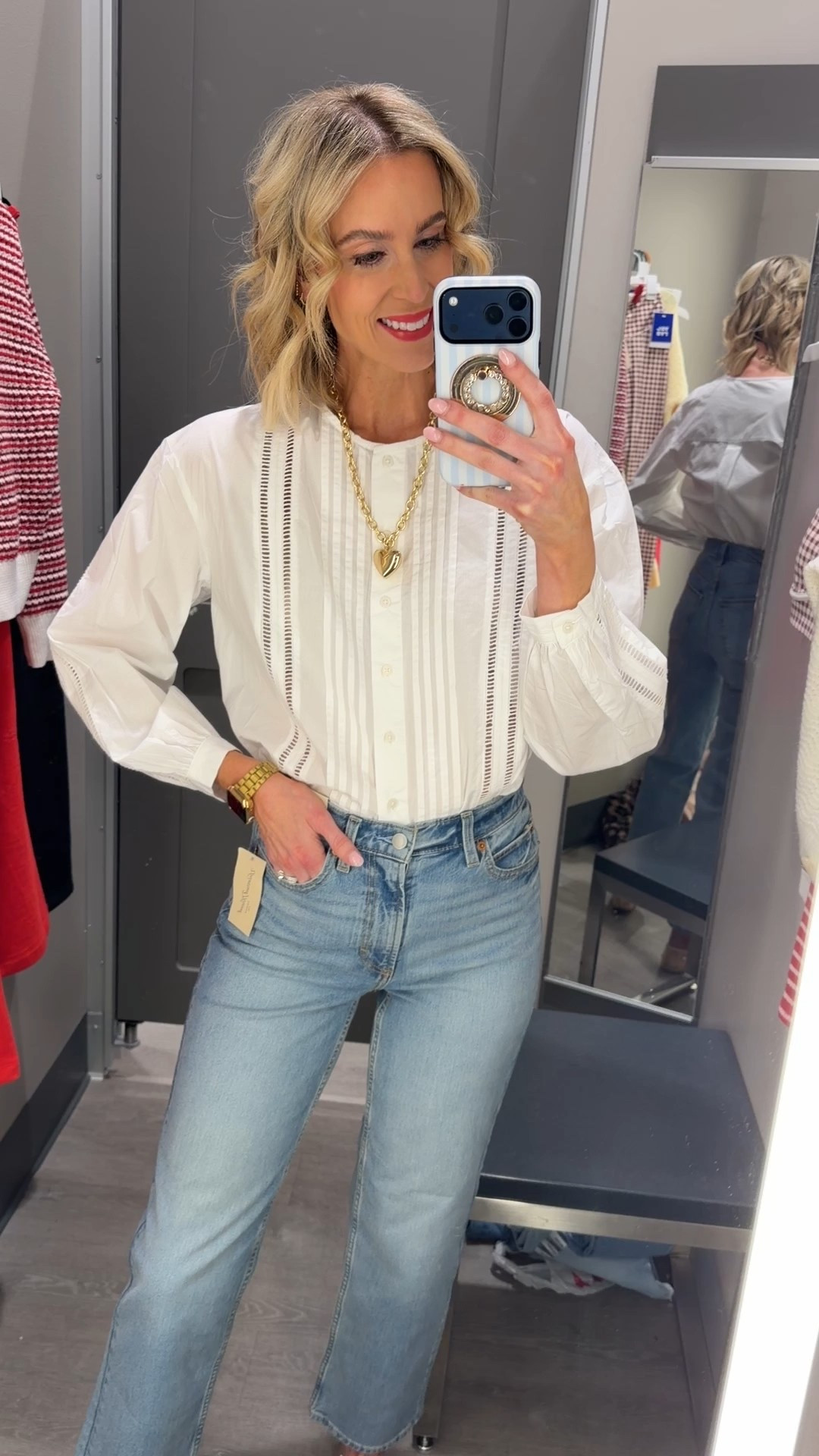 Target white blouse for spring!