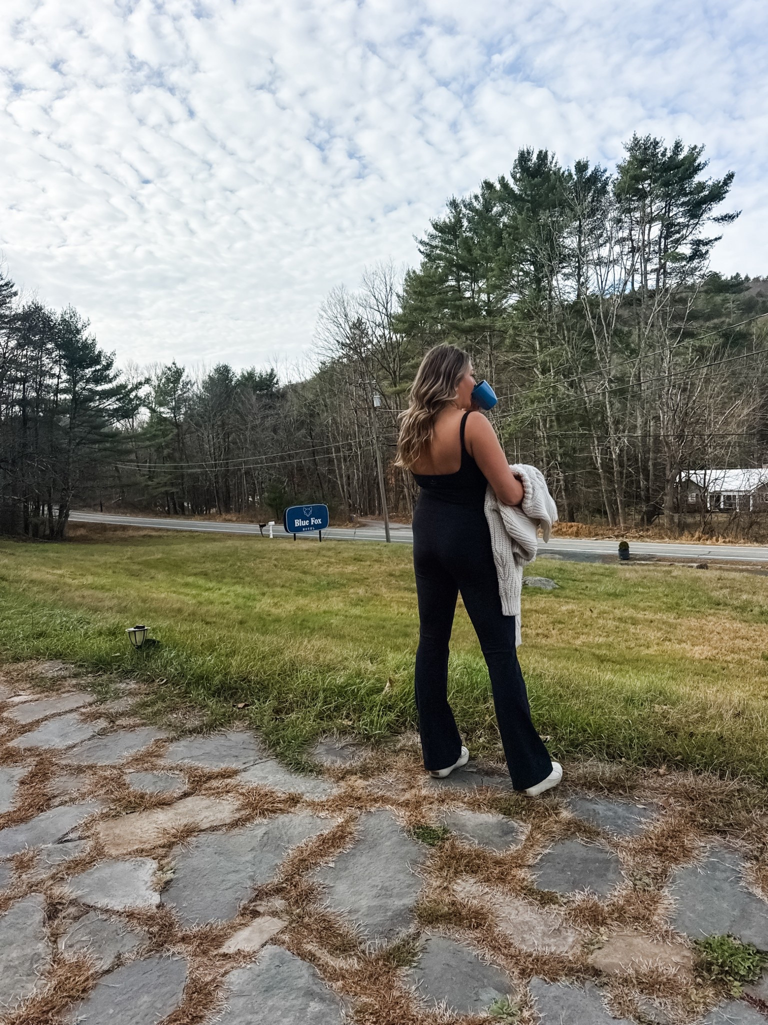 morning cup of coffee out in the woods with my cute slippers and beyond yoga bodysuit. 

#LTKmorningroutine #LTKootd #LTKdayinmylife