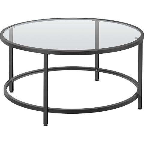 Henn&Hart 36" Modern Coffee Table, Black | Amazon (US)