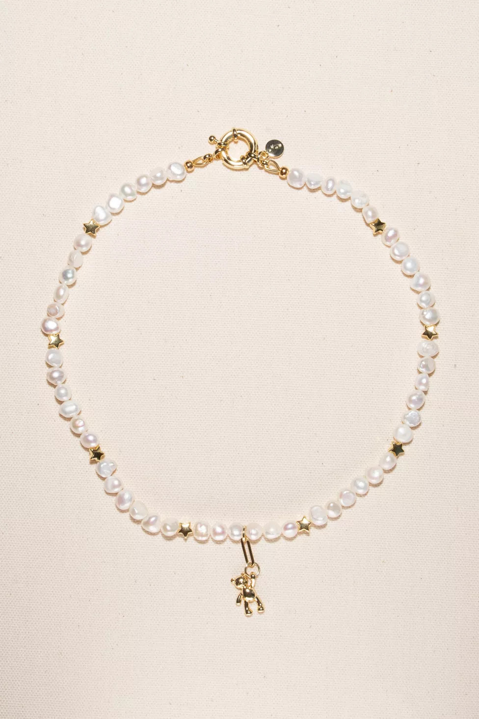 Joey Baby Help Me Sully Pearl & Teddy Bear Necklace | Urban Outfitters (US and RoW)