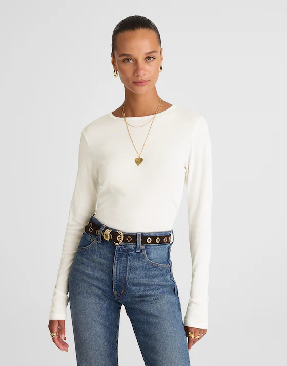 Crewneck Long-Sleeve Tee | Madewell | Madewell