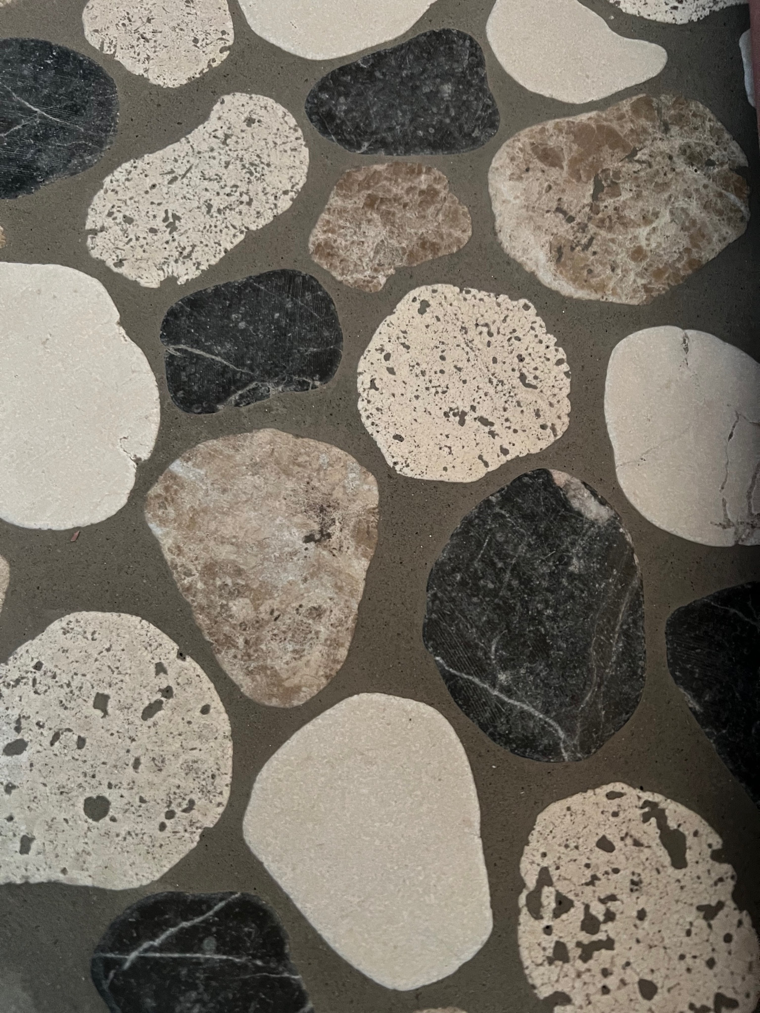 These marble mosaic tiles look great in bathrooms or kitchens. Love the river rock feel! 

#LTKfamily #LTKhome