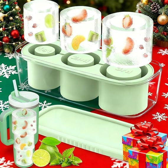 White Elephant Gifts Christmas Stocking Stuffers, Ice Cube Tray for Stanley Tumbler 20-40oz, Sili... | Amazon (US)