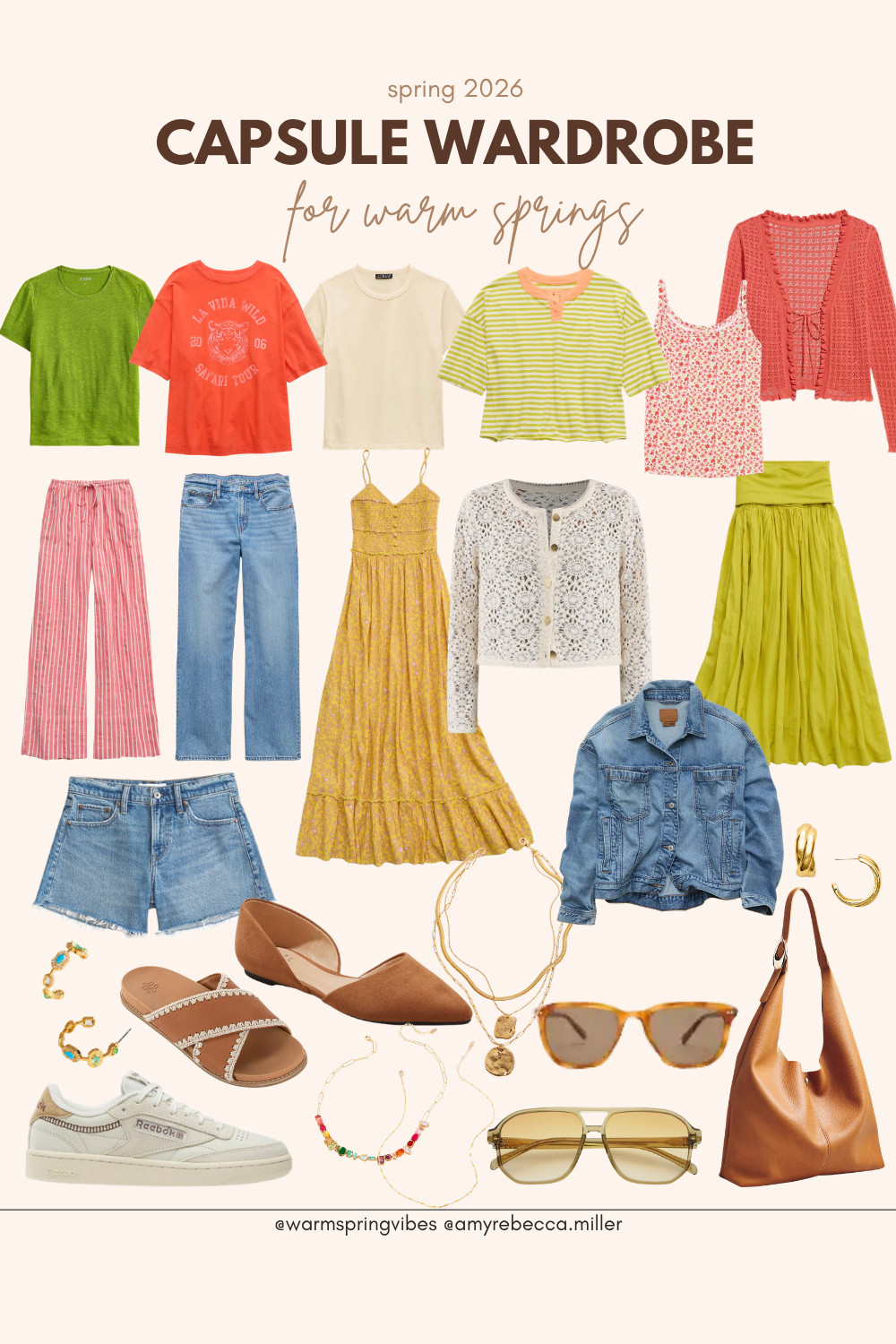 Colorful Capsule Wardrobe for Warm Springs.  

 

#LTKmomlife #LTKSeasonal #LTKOver40