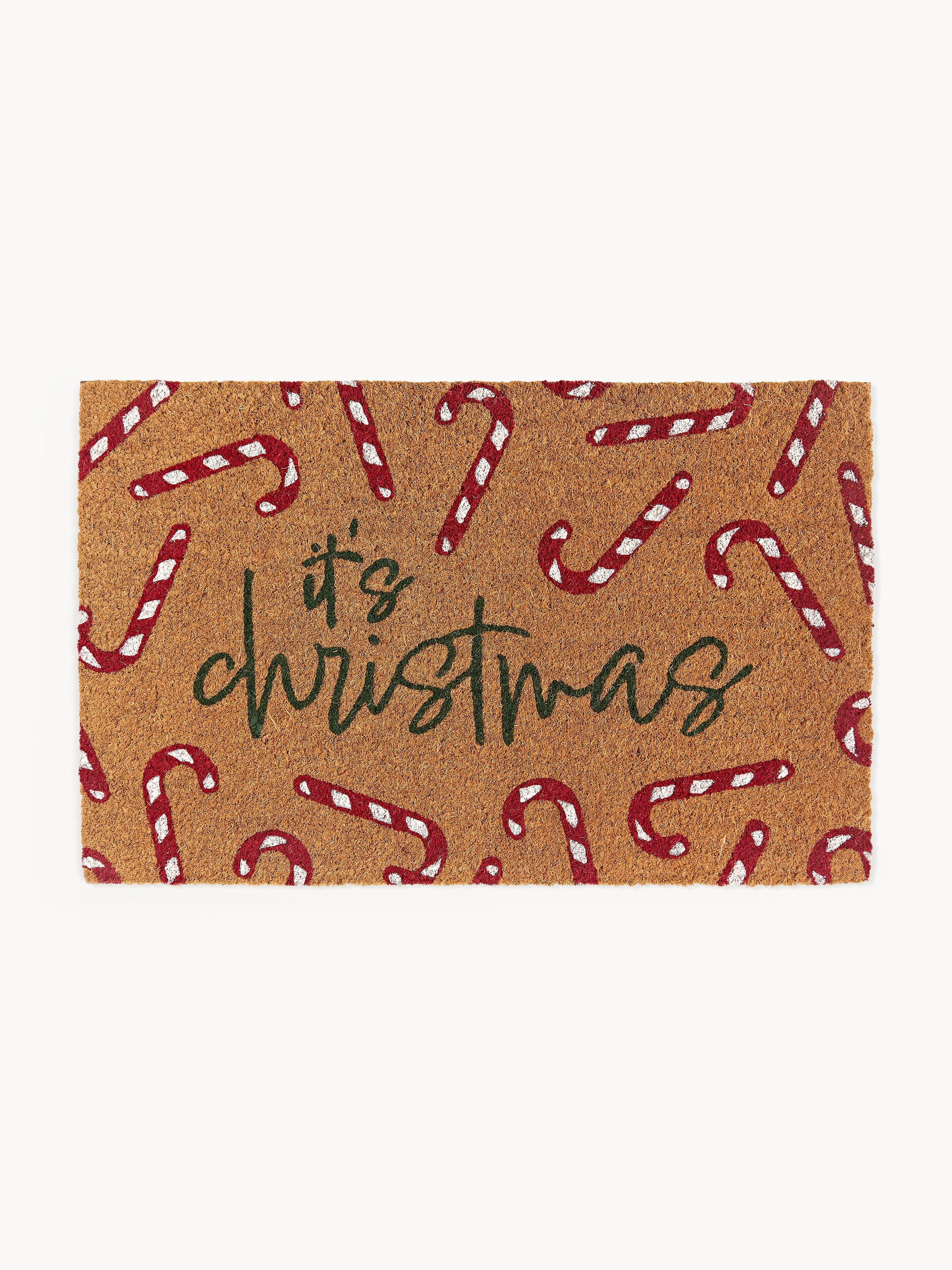 Handgetuftete Fußmatte Yarrow mit Weihnachtsmuster | Westwing EU