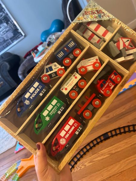 Wooden Train Set 12 PCS - Train Toys Magnetic Set Includes 3 Engines - Toy Train Sets For Kids Toddler Boys And Girls - Compatible With All Major Brands - Original - By Play22
