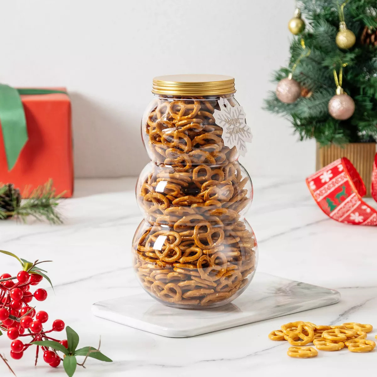 Cook With Color Food Gifting Jar Snowman | Target