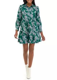 Crown & Ivy™ Women's Long Sleeve Floral Dress | Belk