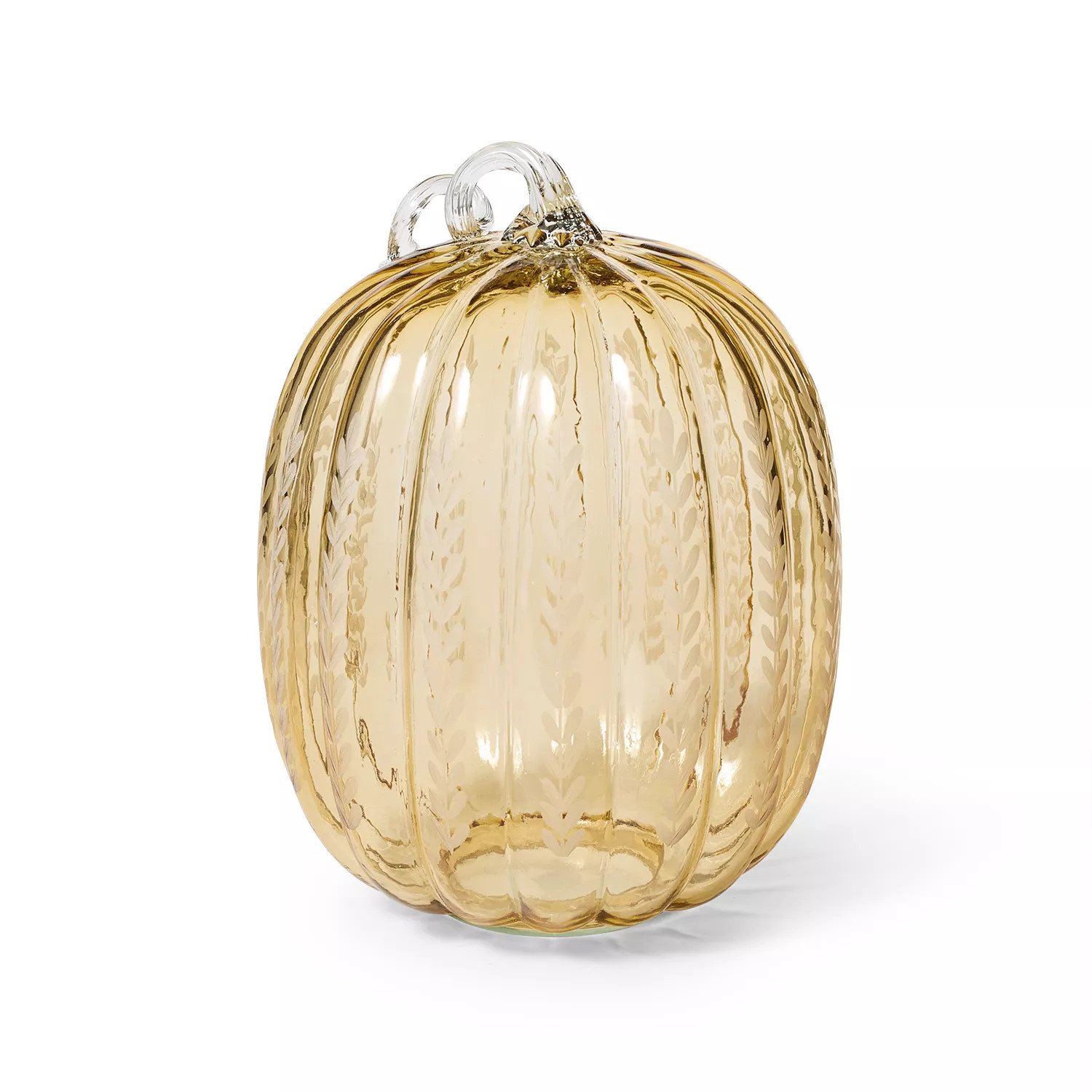 Sur La Table Orange Glass Décor Pumpkin | Sur La Table