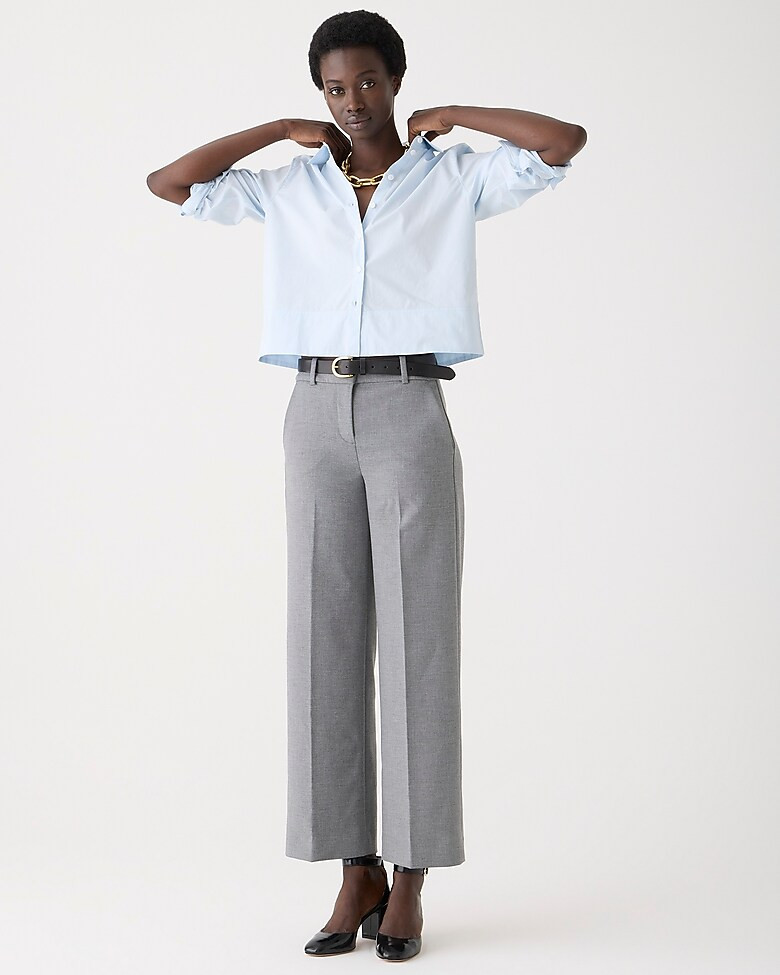 Petite Sydney wide-leg pant in four-season stretch | J. Crew US