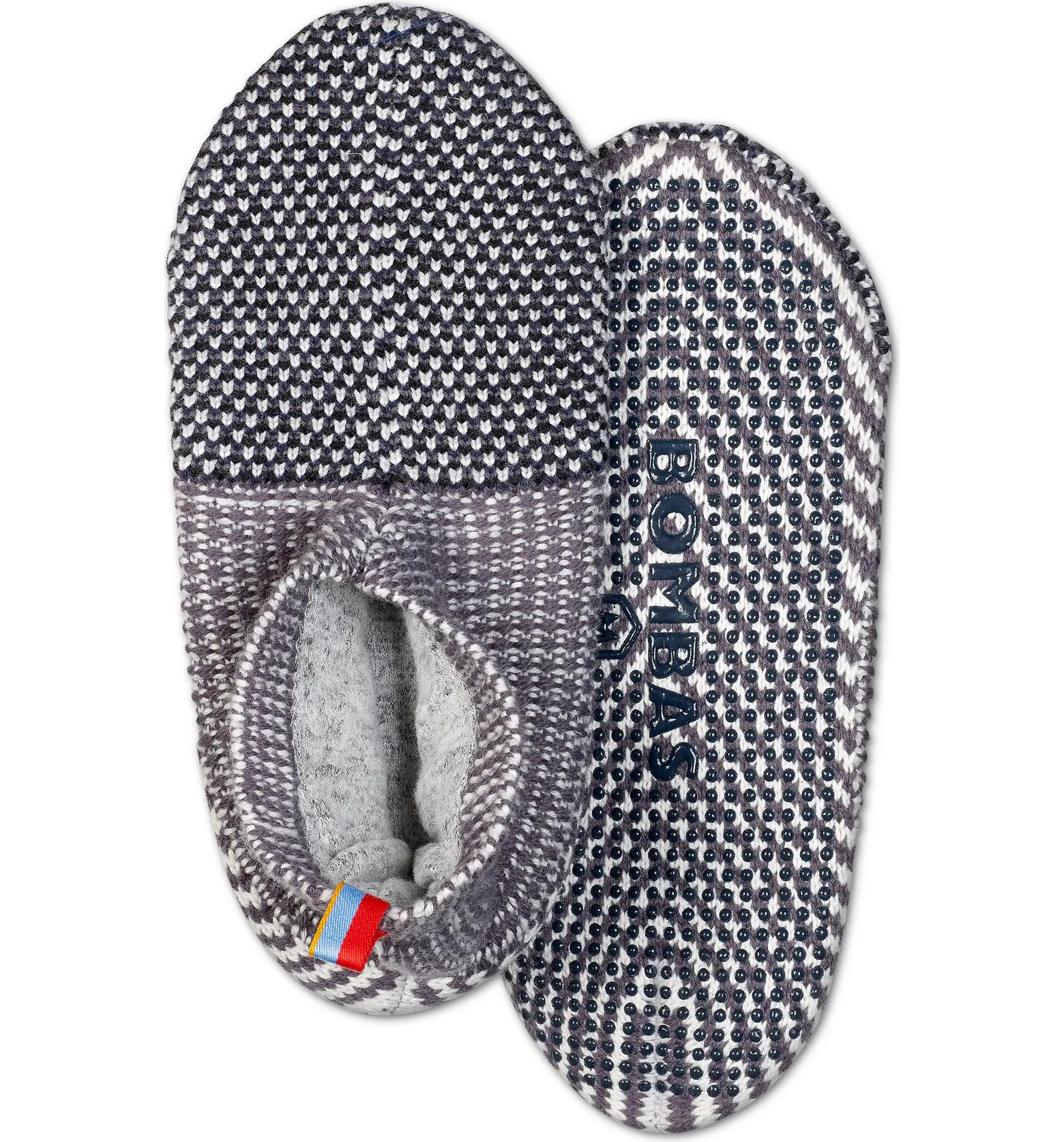 Jacquard Knit Gripper Slippers | Nordstrom