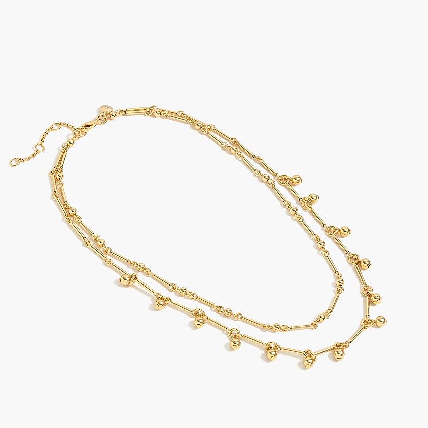 Gold double-strand necklace | J.Crew US